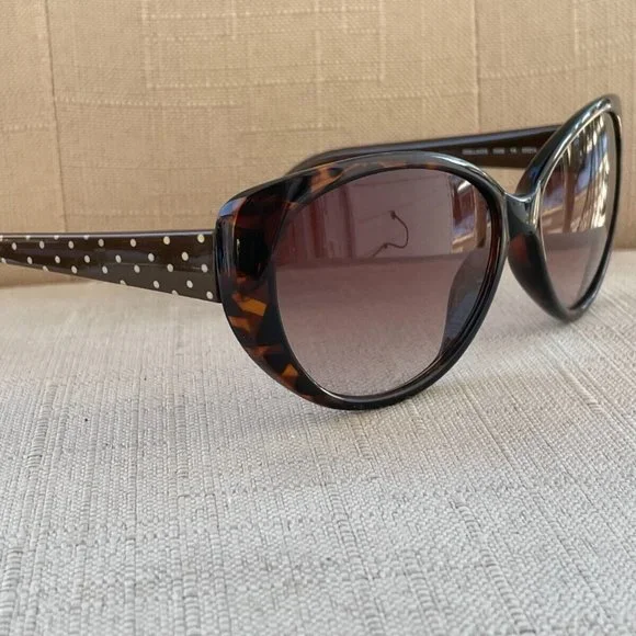 Kate Spade New York Women Sunglasses Brown w/ White Dotted ADELLA 57[]14 135 Kate Spade New York Women Sunglasses Brown w/ White Dotted  main image 2